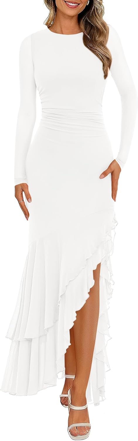 BTFBM Women's Maxi Dresses for Fall 2025: Elegant & Trendy