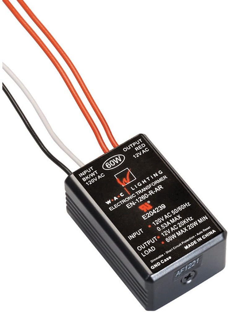 Electronic Transformer 120V to 12V 60W Max for Lighting Use