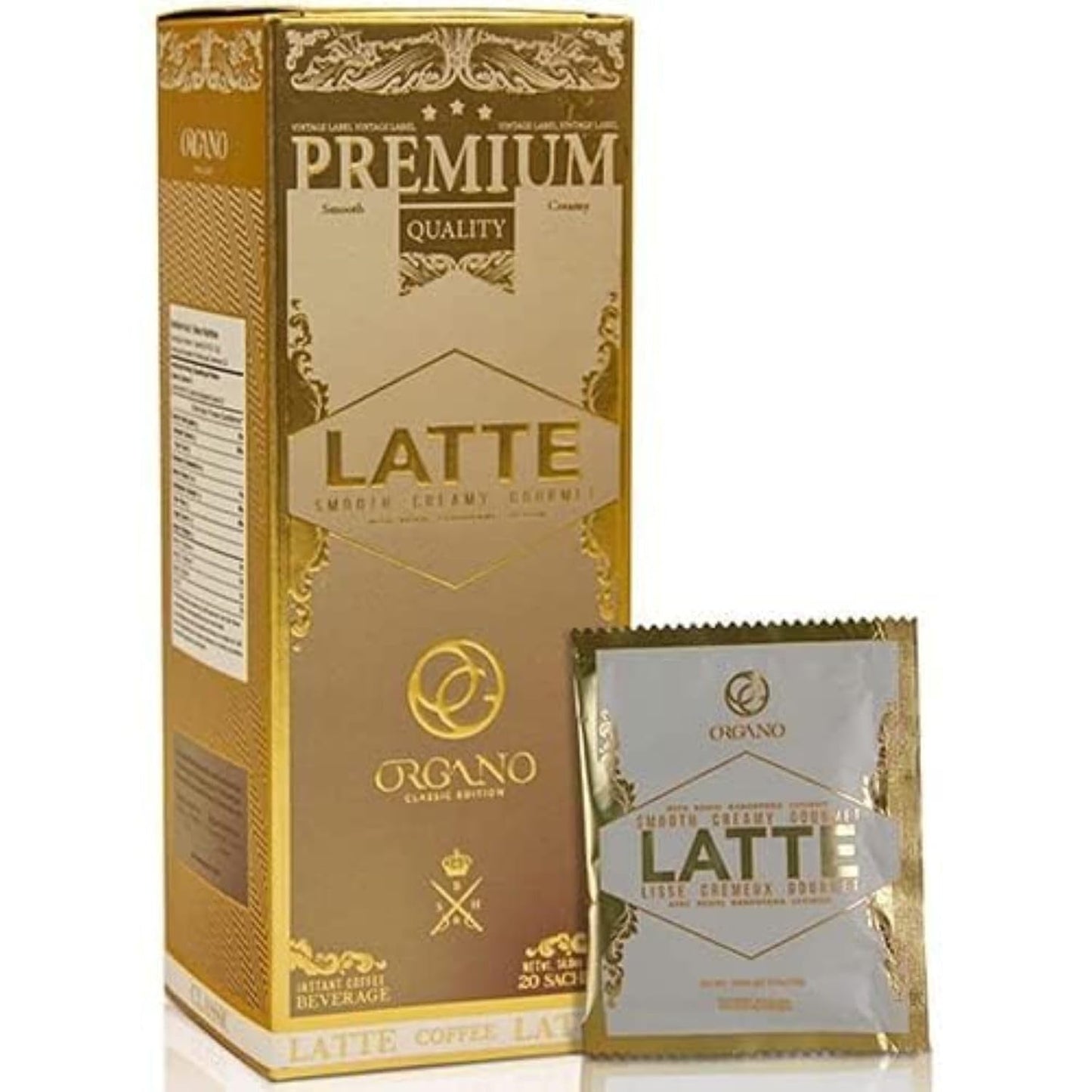 ORGANO Gourmet Cafe Latte with Ganoderma Lucidum - 20 Sachets