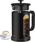 French Press Coffee Maker 34oz - Durable 304 Stainless Steel
