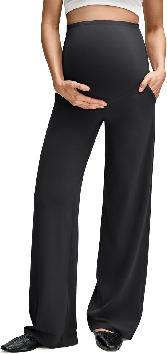 G4Free BareFeel Maternity Dress Yoga Pants with Pockets