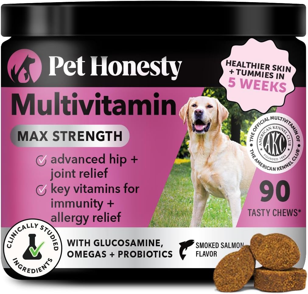 Dog Multivitamin Max Strength - 15 in 1 Health & Heart Support
