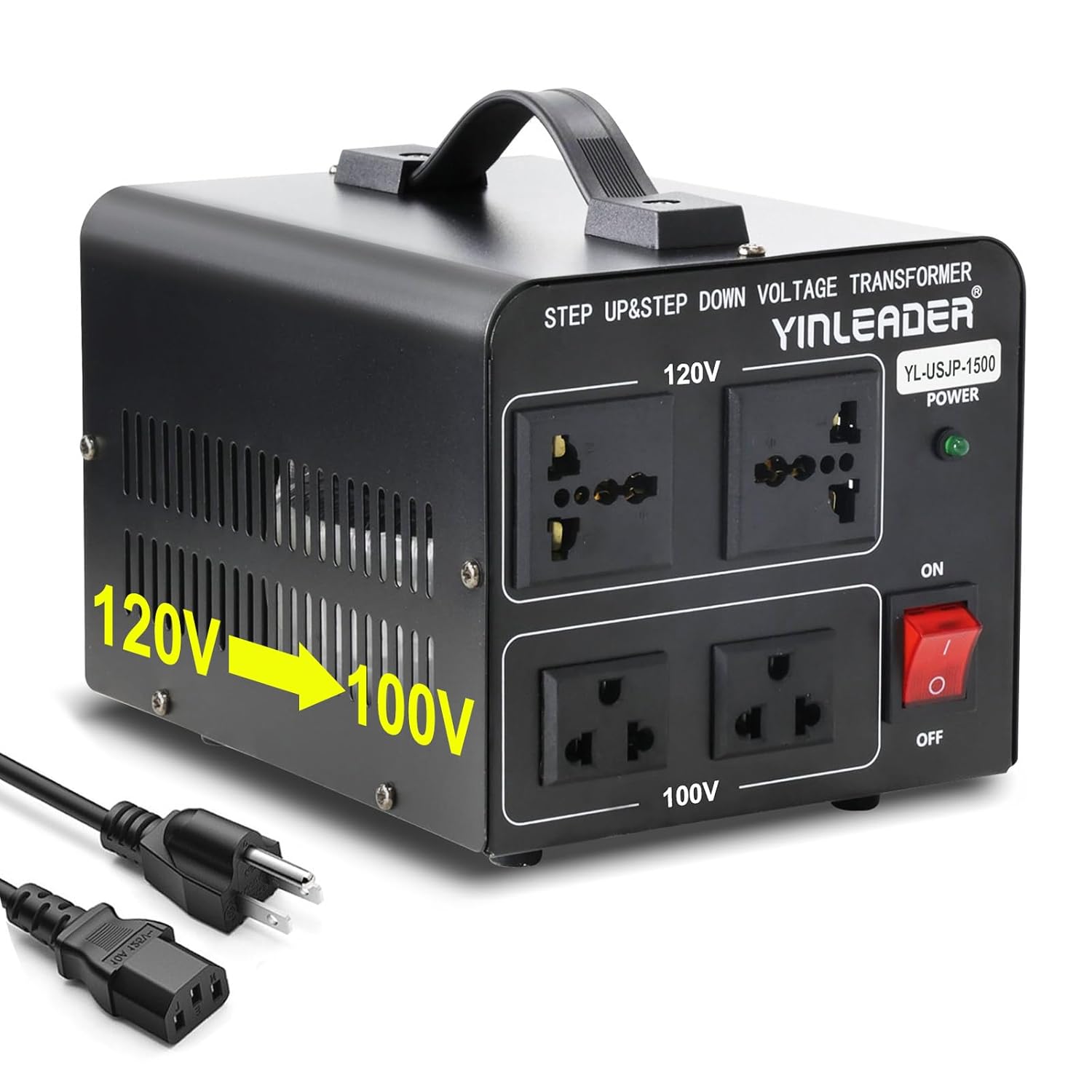 Yinleader 1500W Voltage Converter for Japanese Appliances