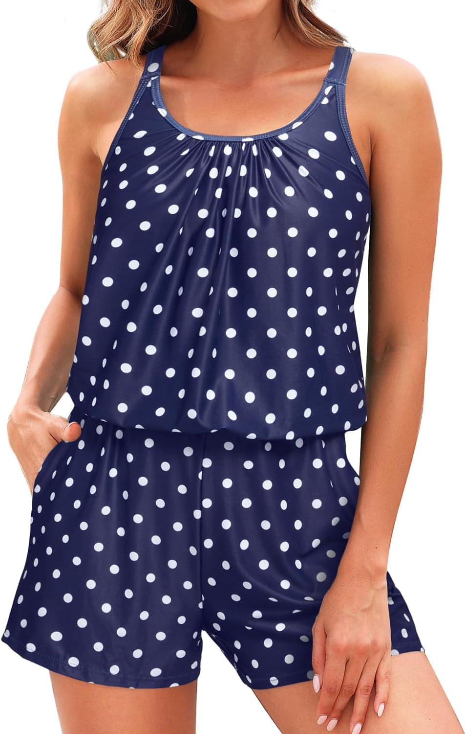 Tempt Me Romper One Piece Swimsuits with Pockets for Women