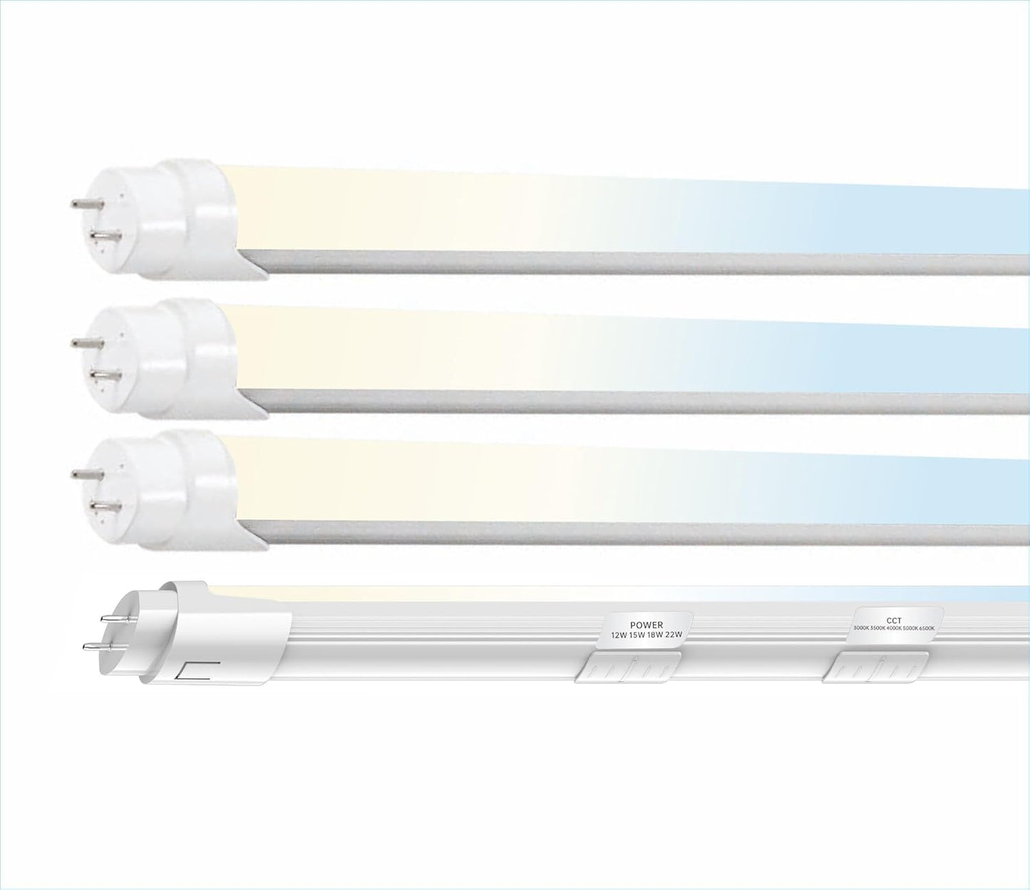 4FT T8 LED Tube Light with Adjustable Color and Brightness Options