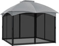 12 ft x 12 ft Gazebo Replacement Netting Screen - 4-Panel Nylon