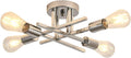 Modern Chrome Metal Chandelier for Kitchen and Living Room