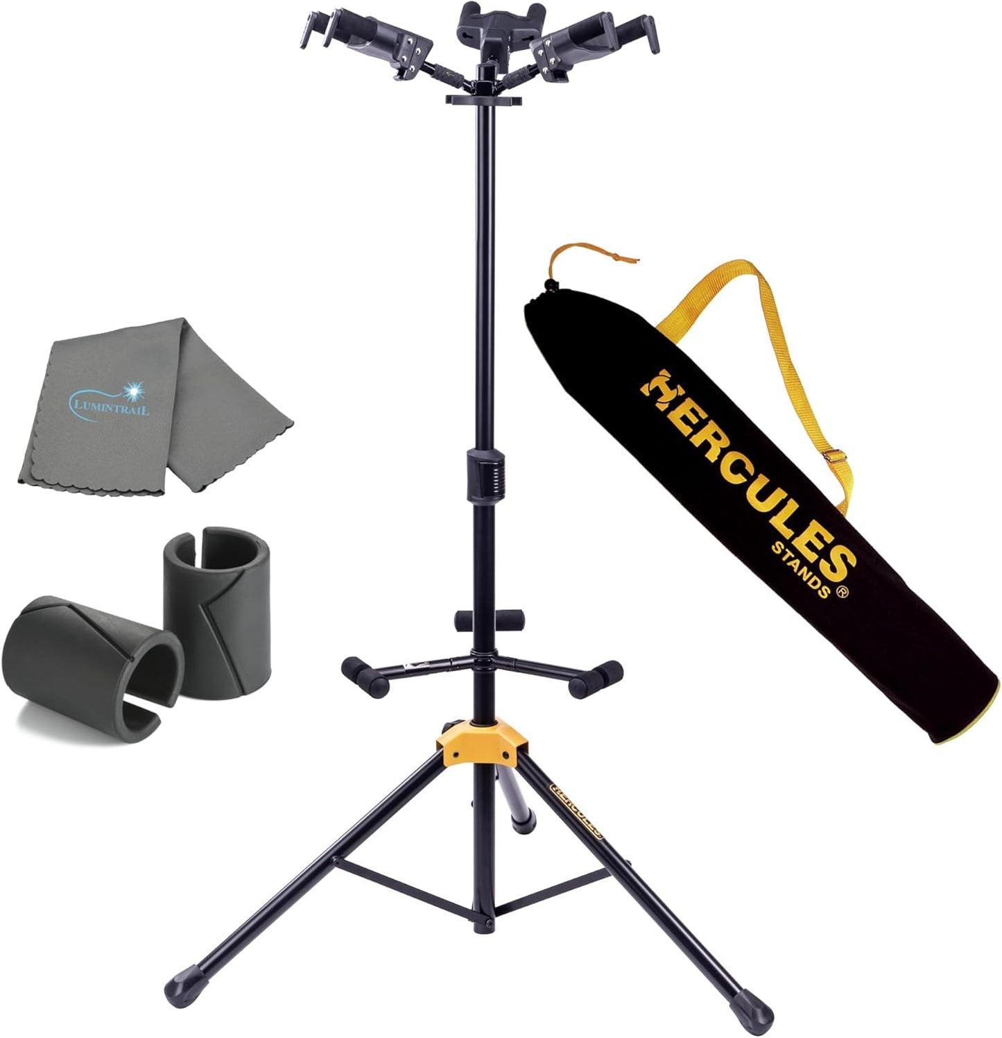 Lumintrail Triple Guitar Stand - Auto Grip System