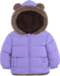 Baby Toddler Winter Fleece Coat with Bear Ear Hood - Cute Warm Jacket