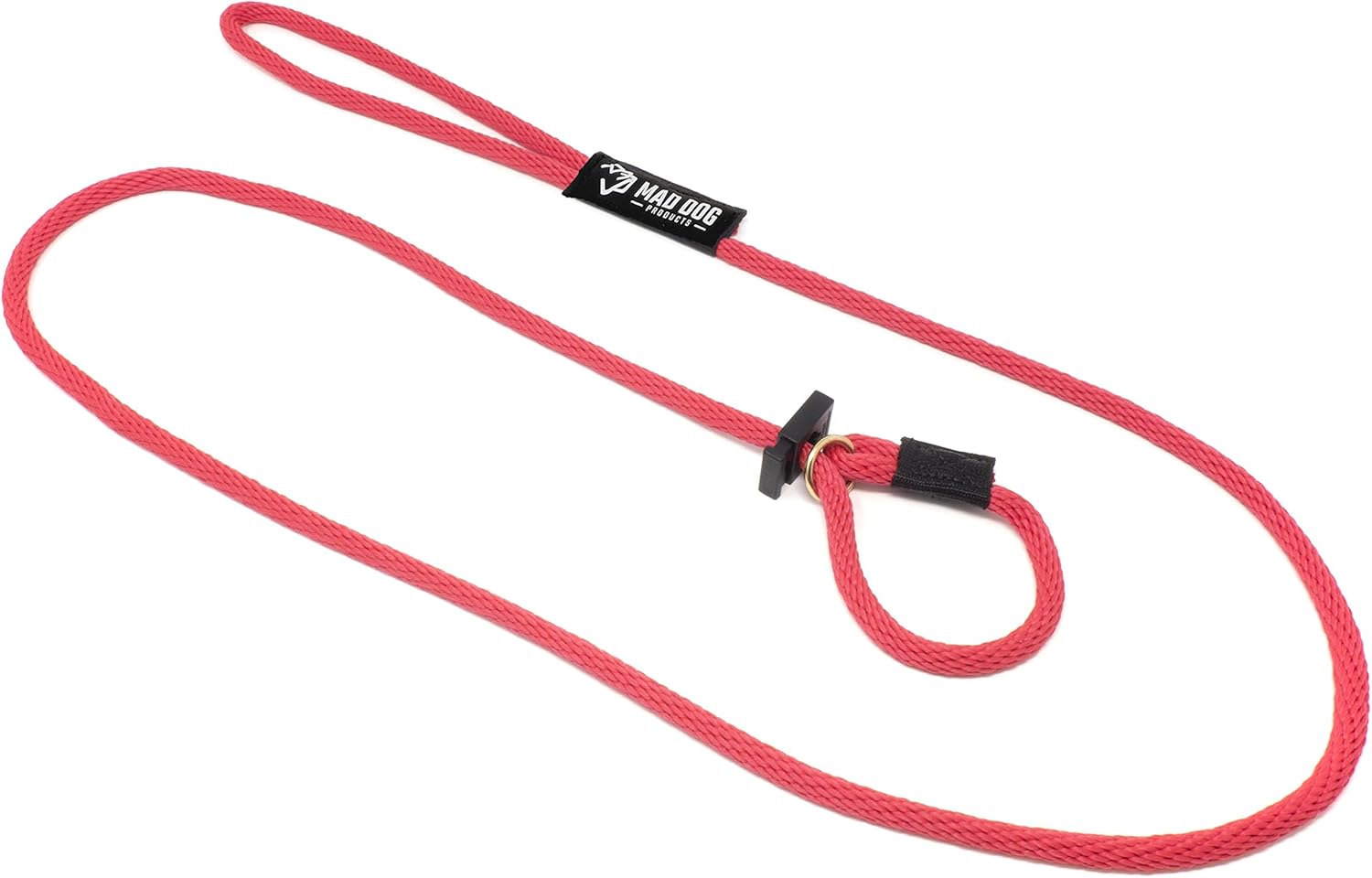 Mad Dog Products English Slip Dog Lead | 1/2 Inch x 6 Feet Red