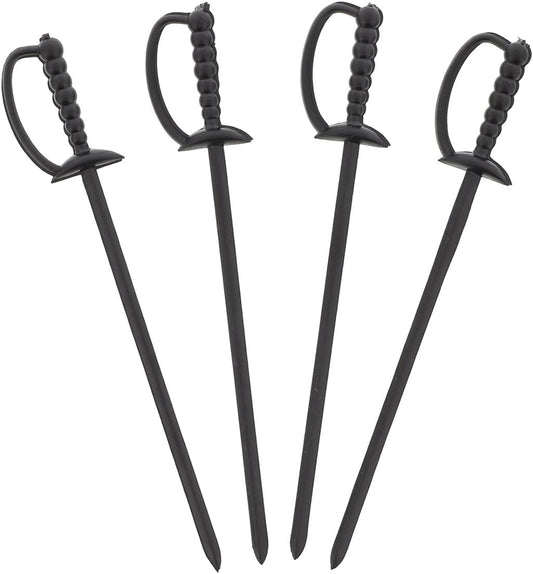1000 Royal Black Sword Picks: Elegant & Durable!