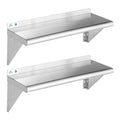 ROCKPOINT Stainless Steel Shelf 10 x 36 Inches for Heavy Use