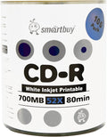 Smartbuy 700mb/80min 52x CD-R White Inkjet Hub Printable Disc (3000pc)