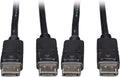 DisplayPort Cable with Latches DP to DP 1-ft (Pack of 2) - 4K Ready