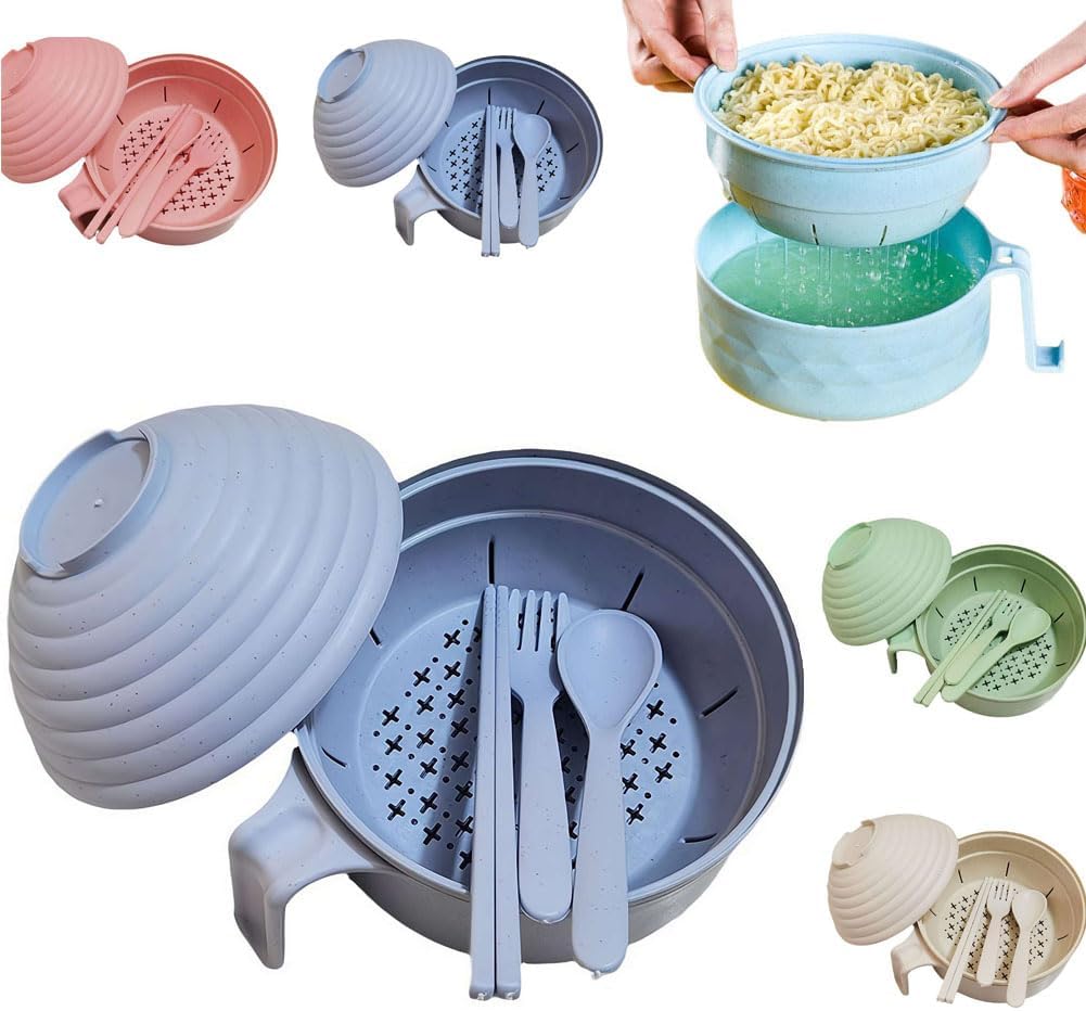 Rapid Ramen Bowl Set - Strainer, Lid, Handles