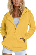 SMENG Womens Zip Up Hoodies Long Sleeve Fit Hooded (Style T8WX)