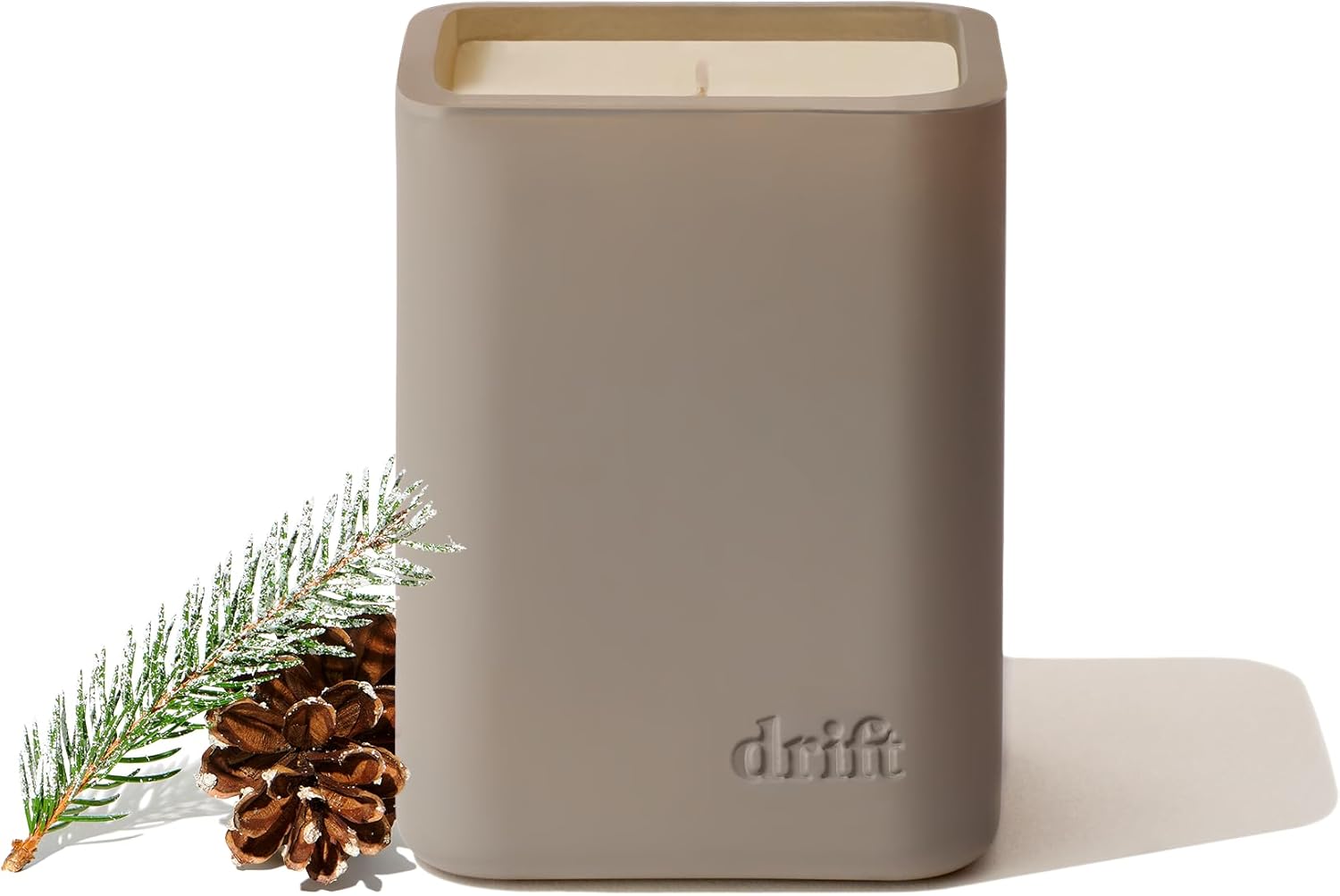 Drift Frosted Spruce Pine Scented Candle for Winter Decor
