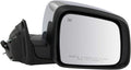 TRQ Passenger Side Mirror Power Heated Manual Folding Memory Chrome