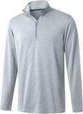 Men's Quarter Zip Golf Pullover Performance Dry Fit Long Sleeve