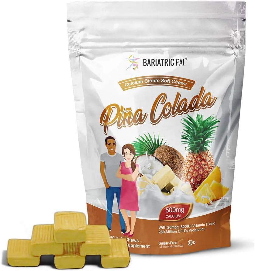 BariatricPal Sugar-Free Calcium Citrate Soft Chews for Bone Health