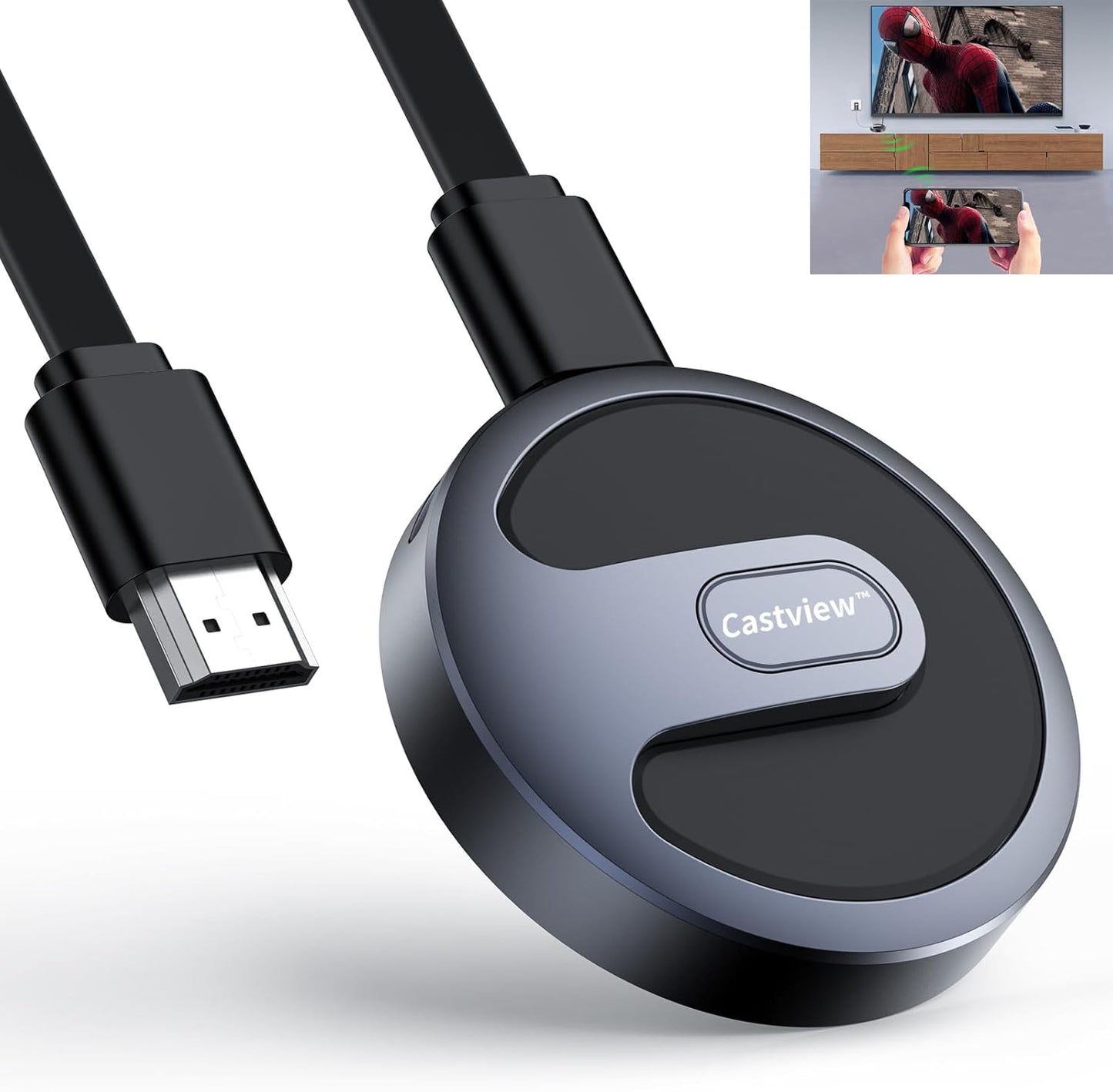 Castview TV Wireless HDMI Adapter for 1080P HD Streaming