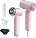 Super Mini Ionic Travel Hair Dryer with 200M Ions, Fast Drying, Pink
