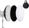 Soonpho 16in Reflector Beauty Dish with Honeycomb Grid - Controlled