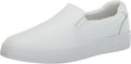 Womens Pursuit Slip-on White Leather Sneakers - Easy On