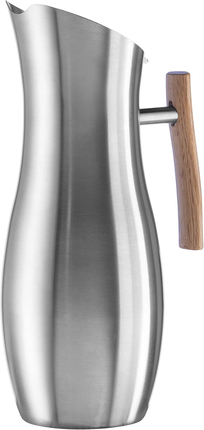 OGGI Slimline Stainless Steel Pitcher for Effortless Entertaining