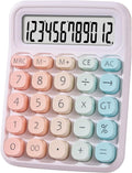 Mechanical Calculator Desk Calculator Cute 12 Digit Large LCD Display