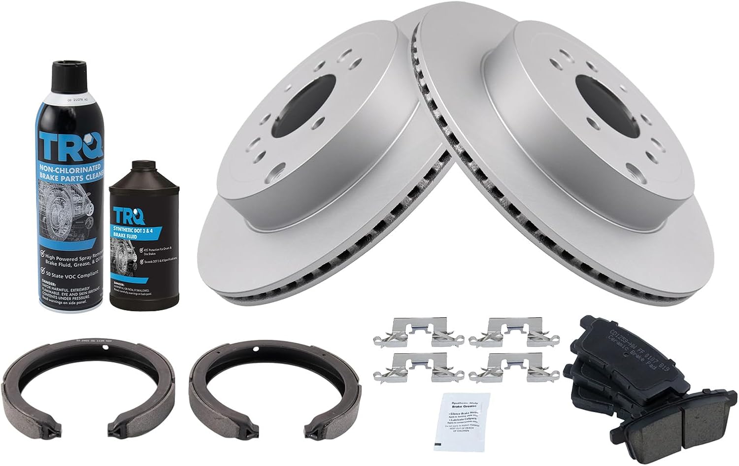 TRQ Rear Brake Pad & Rotor Kit for 2007-2012 Mazda CX-9