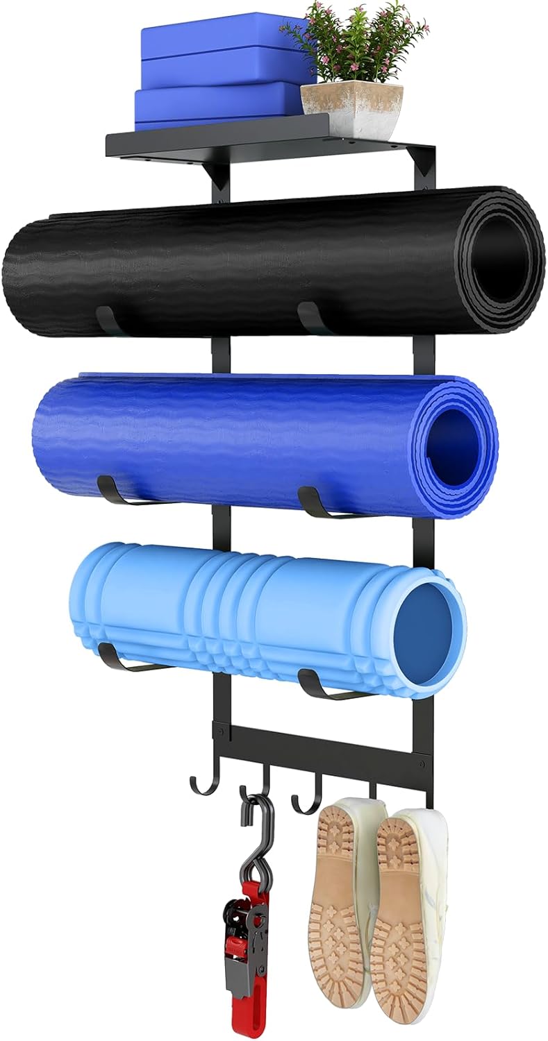 LSK Yoga Mat Holder - Space-Saving Gym Storage