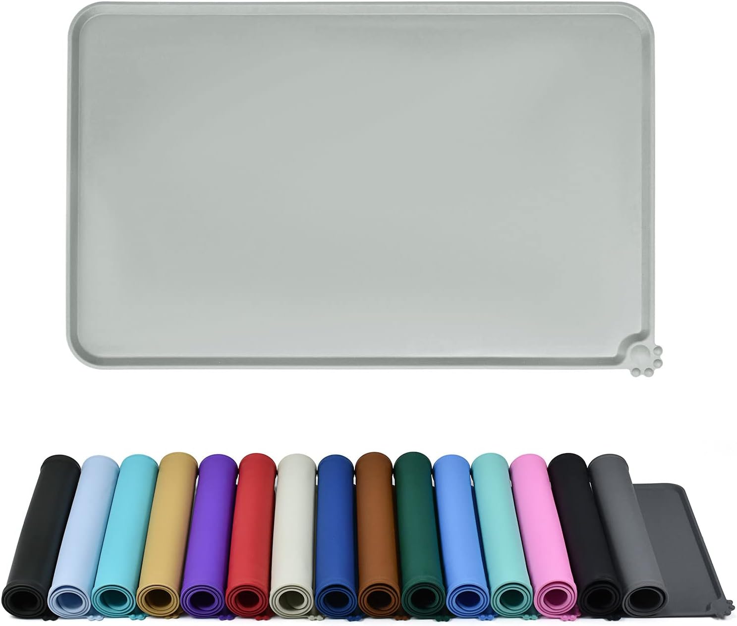 Waterproof Pet Feeding Mat with High Raised Edges for Dogs