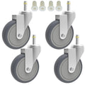 5-Inch Swivel Caster Wheels 7/16-In Stem - Heavy Duty Replacements