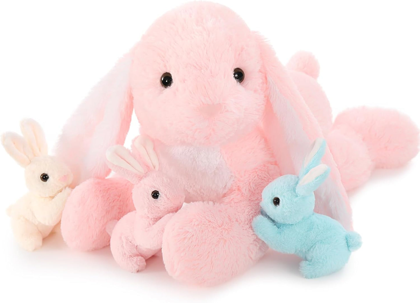 Big Pink Bunny Stuffed Animal 24in - Adorable Plush Toy Gift