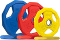SPART Color Coded Olympic Grip Weight Plates - Durable Rubber Coated