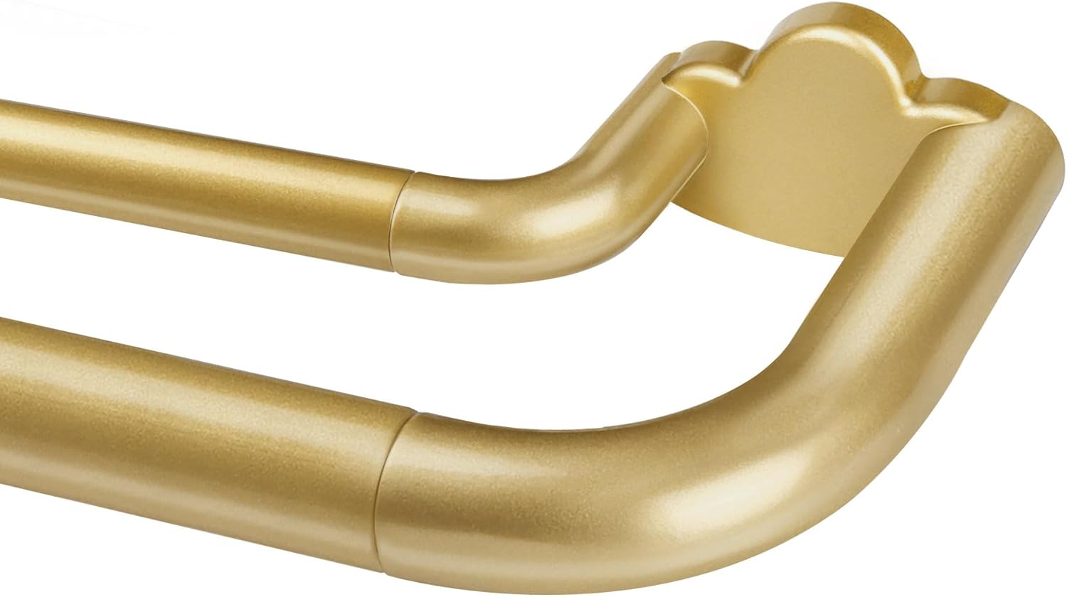 Double Curtain Rods for Windows 32 to 115 Inches - HOTOZON