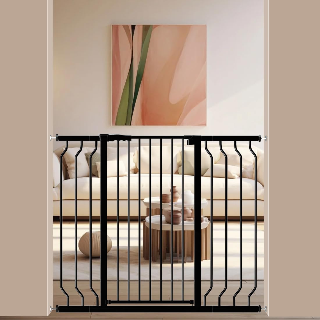 WAOWAO Extra Tall Baby Gate for Safety and Convenience