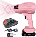 Handheld Mini Cordless Leaf Blower - Compact 300 CFM Pink