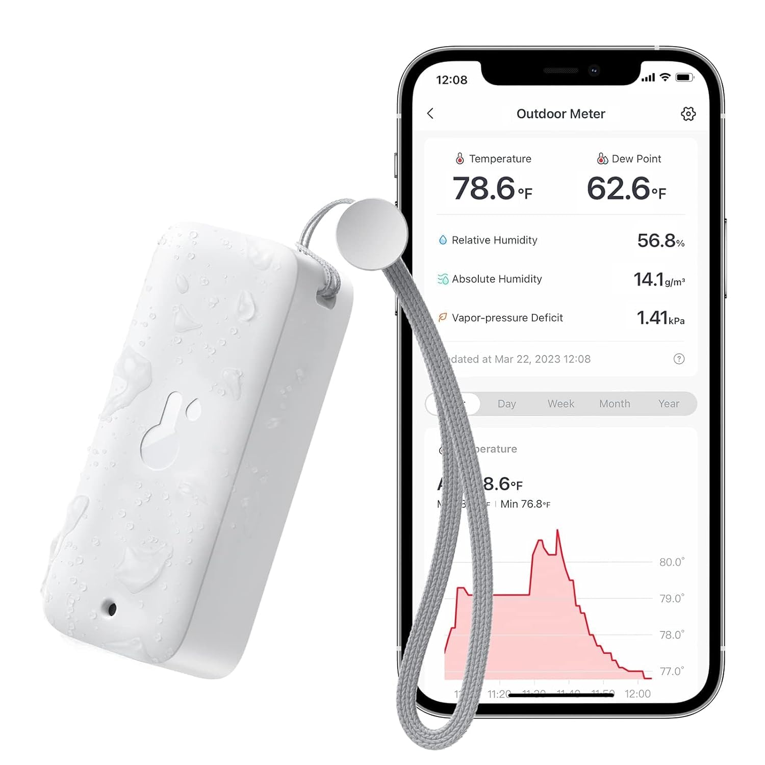 SwitchBot Wireless Hygrometer Thermometer - 394ft Bluetooth Range