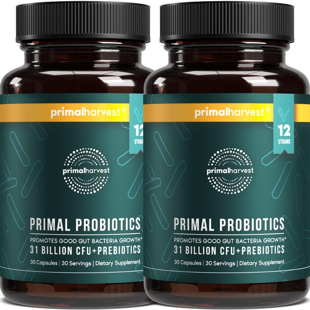Primal Harvest Probiotics for Women and Men - Daily Gut Health