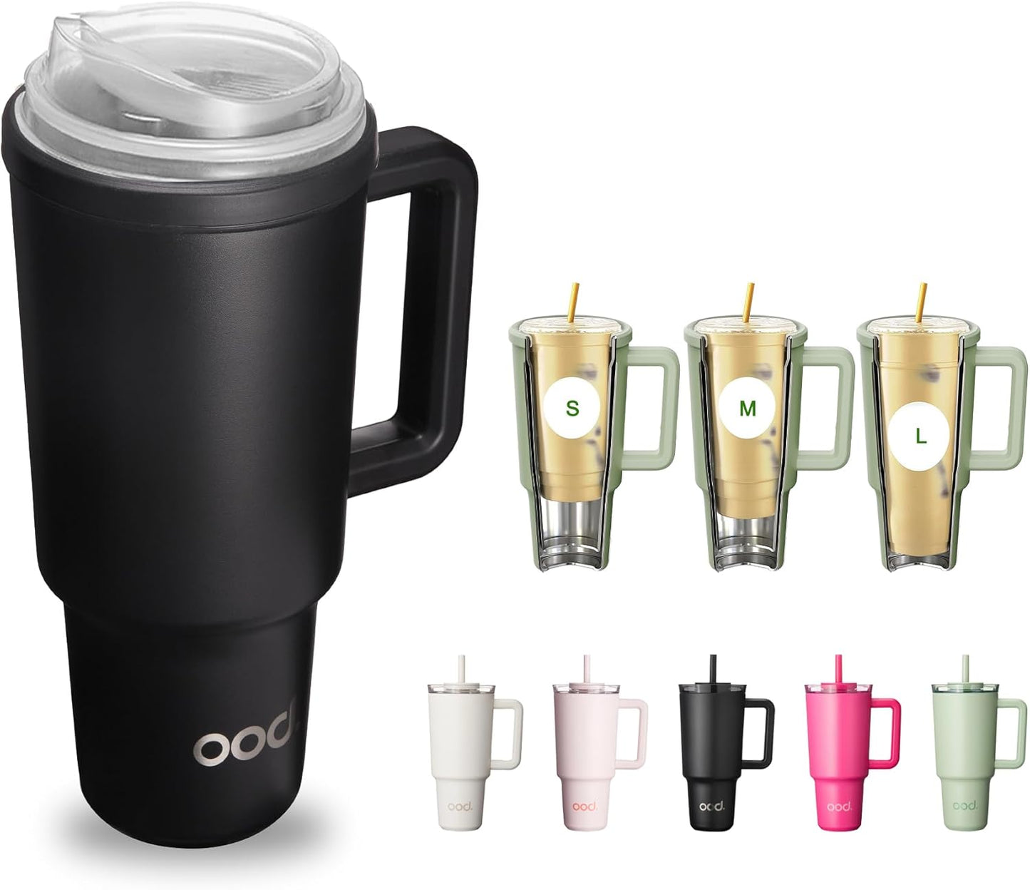 OniVerso 40 oz Stainless Steel Insulated Tumbler with Handle