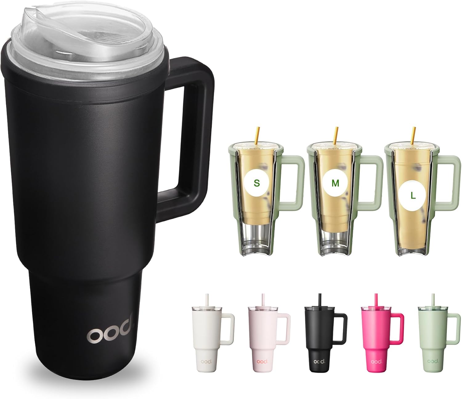 OniVerso 40 oz Stainless Steel Insulated Tumbler with Handle