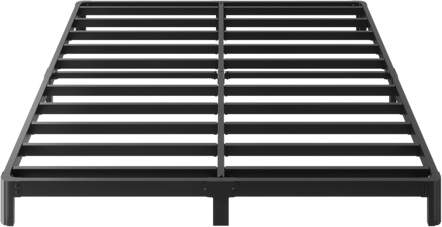 6 Inch Low Profile King Bed Frame with Rounded Corner Legs