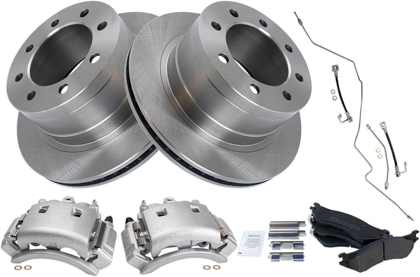 TRQ Rear Brake Pad & Rotor Kit for 2003-2008 Dodge Ram 3500