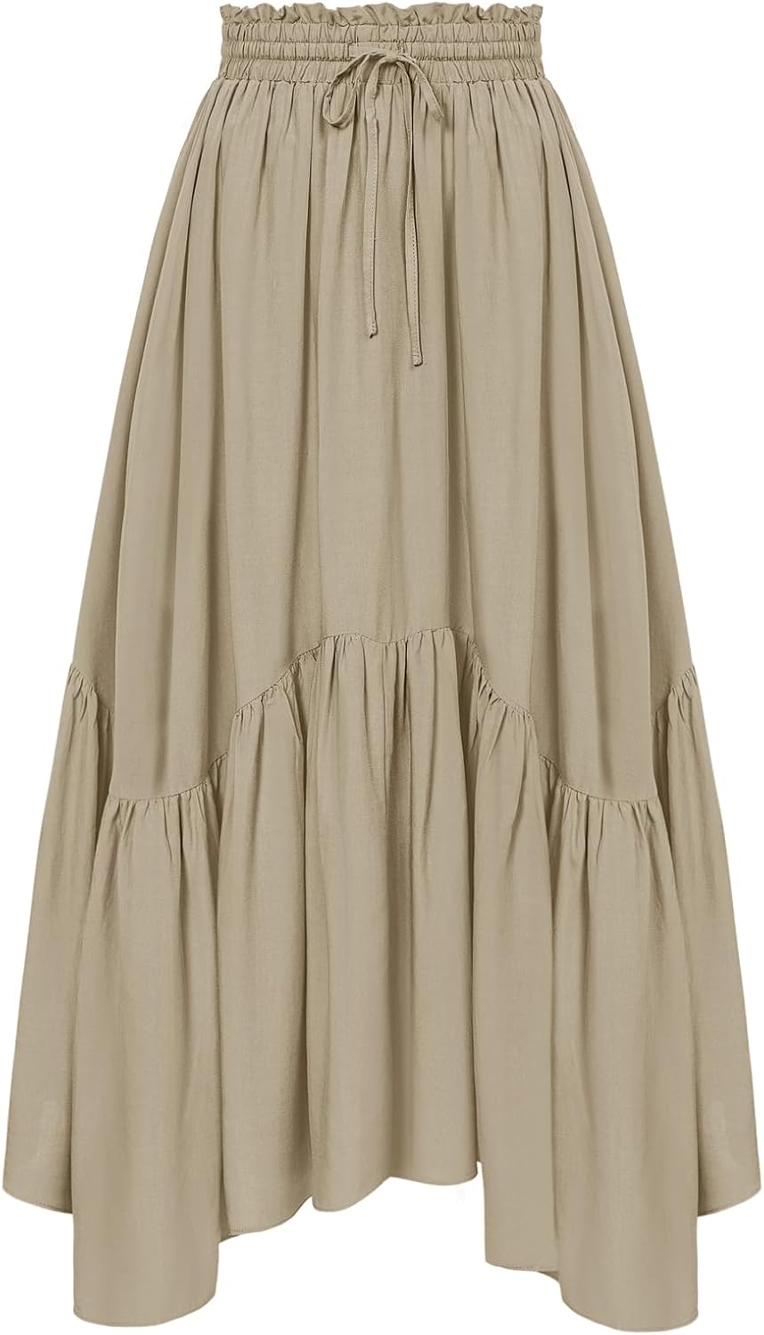 Scarlet Darkness Maxi Skirts for Women High Waist Renaissance Style