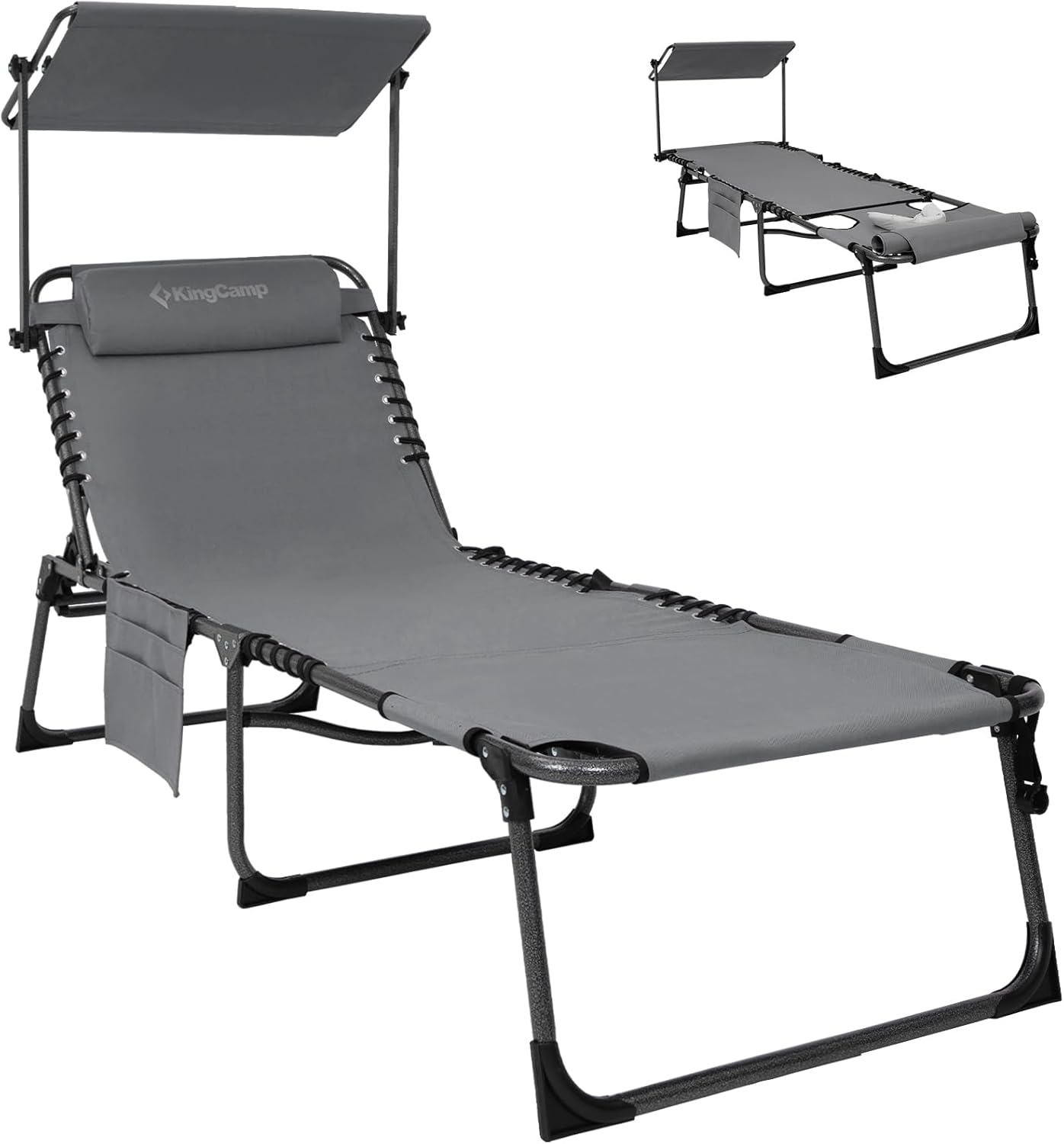 KingCamp Tanning Chair with Face Hole for Ultimate Comfort