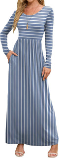 Elegant Women's Maxi Dress with Pockets by DEARCASE for Casual Wear