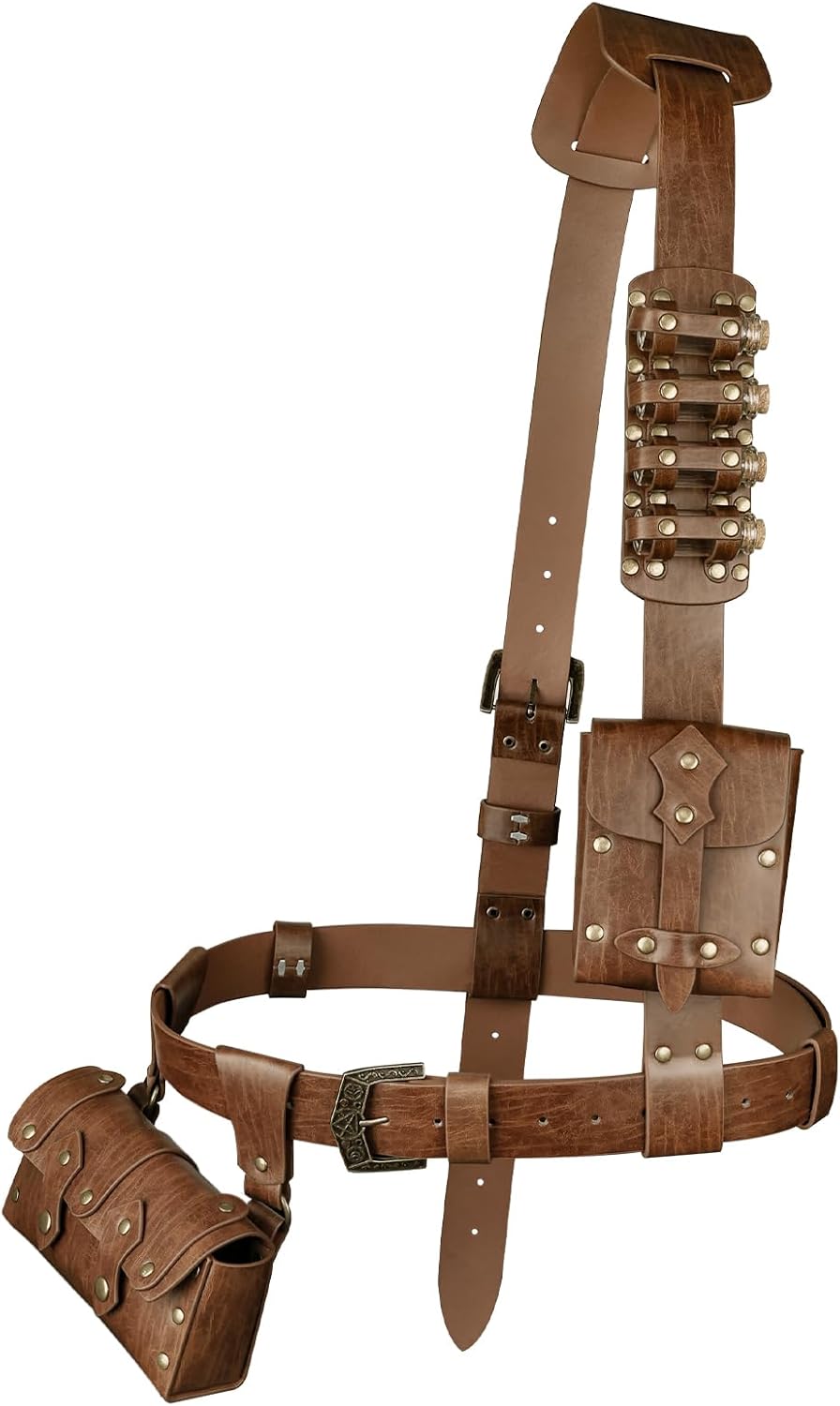 Medieval Baldric Tactical Belt Set for Cosplay and Events