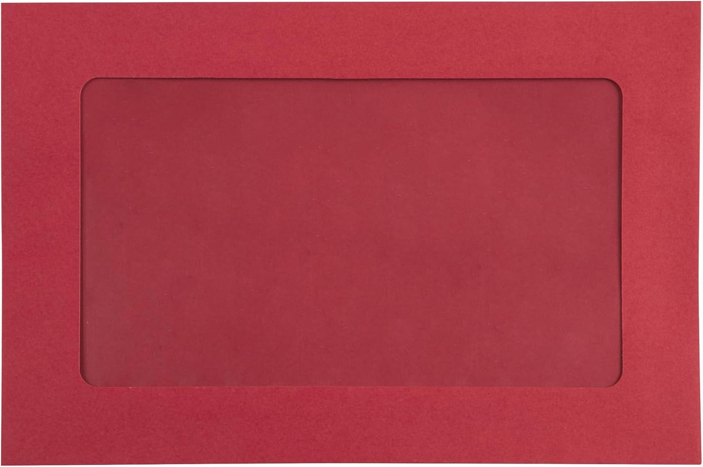 LUXPaper 6 x 9 Full Face Window Envelopes in Ruby Red Color